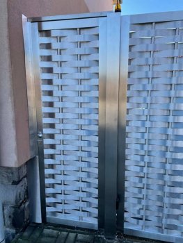 Nerezová prepletaná brána s automatizáciou