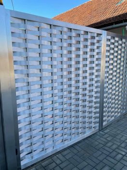 Nerezová prepletaná brána s automatizáciou